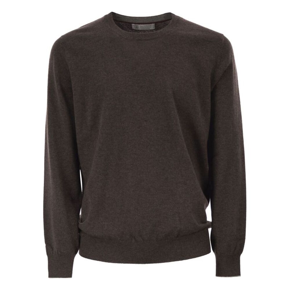 Brunello Cucinelli Men Pure Cashmere Crew-Neck Sweater